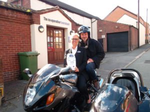 Glen Speak, deputy funeral manager, pictured with funeral director Lorraine Walker outside Woodville Co-operative Funeralcare premises.